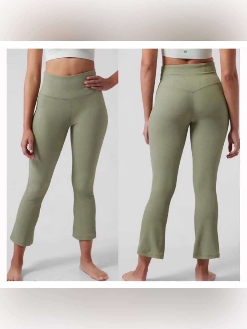 ATHLETA Elation Rib crop Flare XL